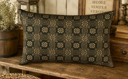 GETTYSBURG BLACK/MUSTARD KING SHAM